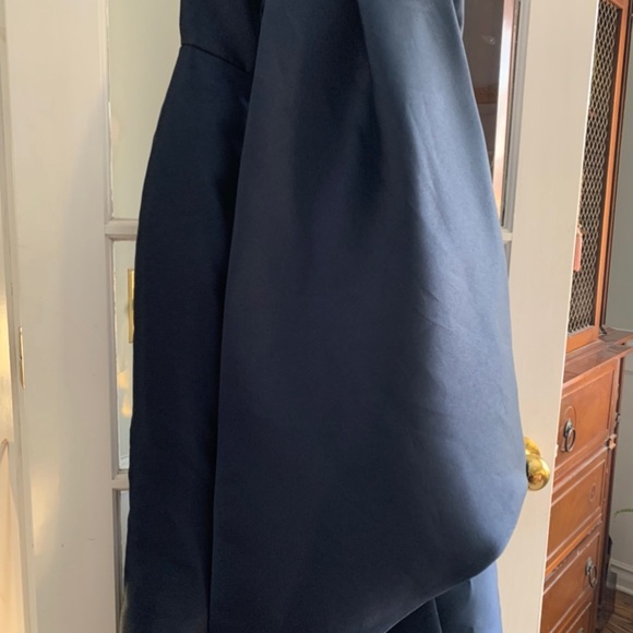 BHLDN Amsale Shera Strapless Dress with train size 8 Navy - Picture 10 of 10